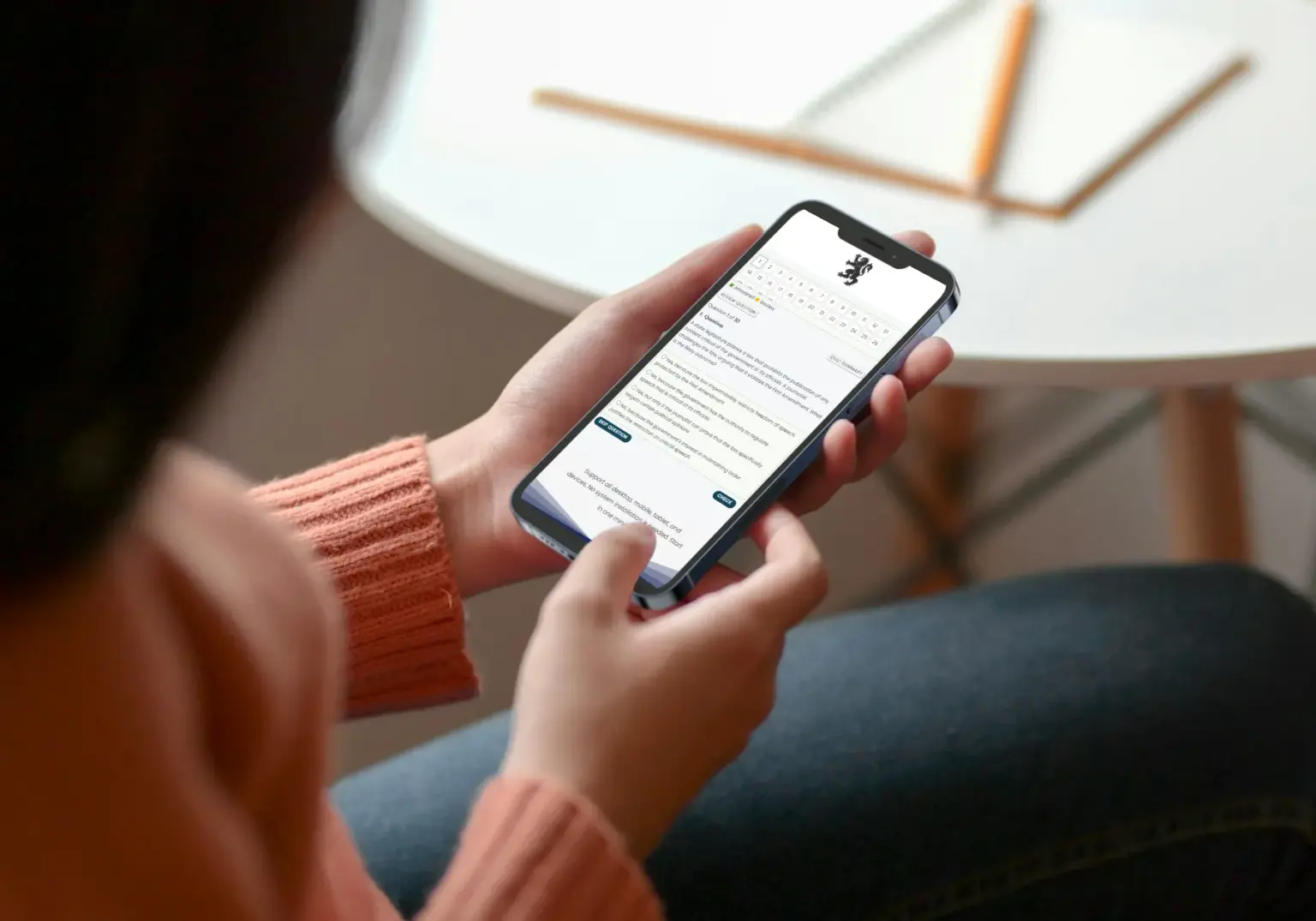 IRN Exam mobile study experience preview